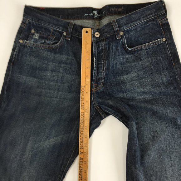 7 For All Mankind Relaxed Button Fly Jeans 36 - Picture 10 of 11